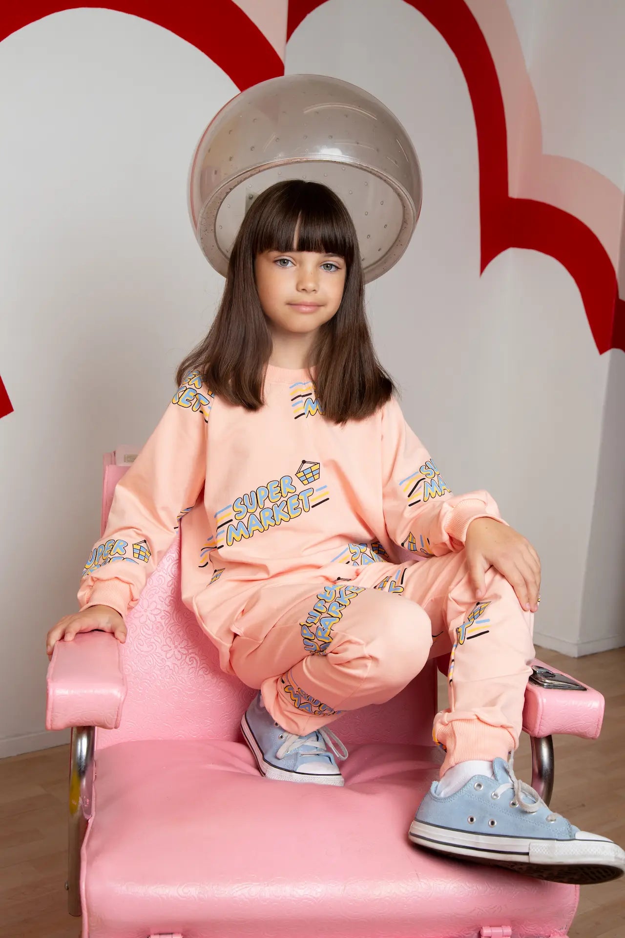 Children's sweatshirt - Supermarket Peach