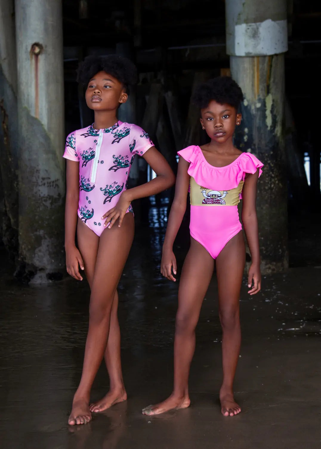 Dziewczęcy kostium kąpielowy UV50+ - Kolejka