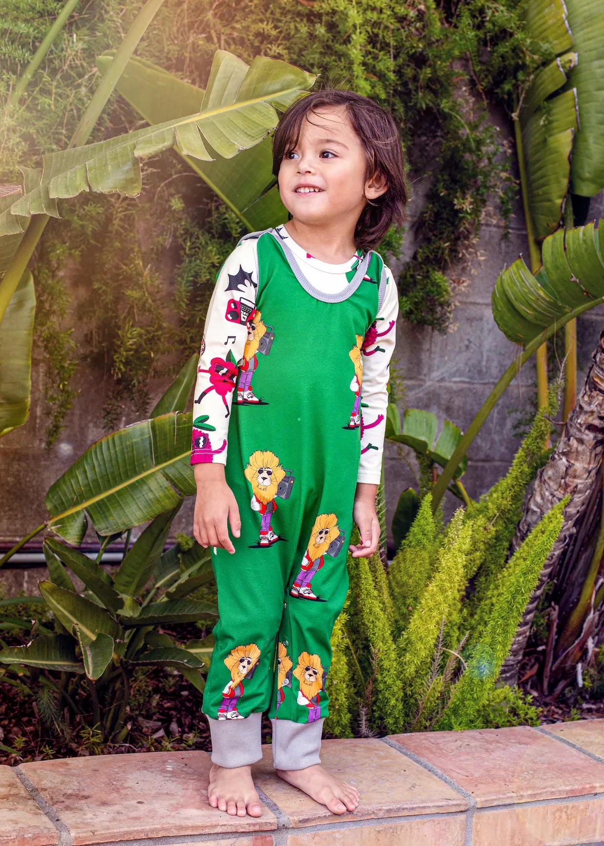 Ogrodniczki dziecięce - Lew