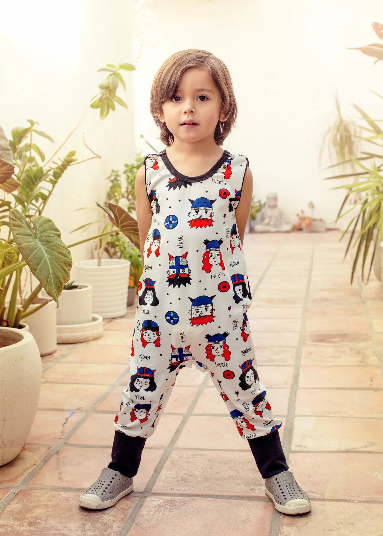 Ogrodniczki dziecięce - Wikingowie