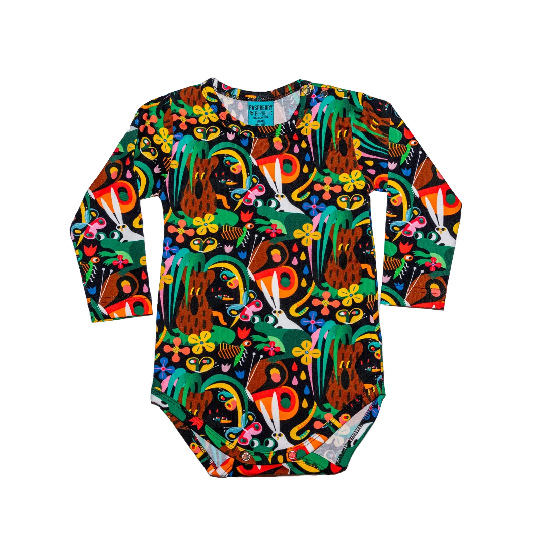 Body niemowlęce z długim rękawem - Tropiki