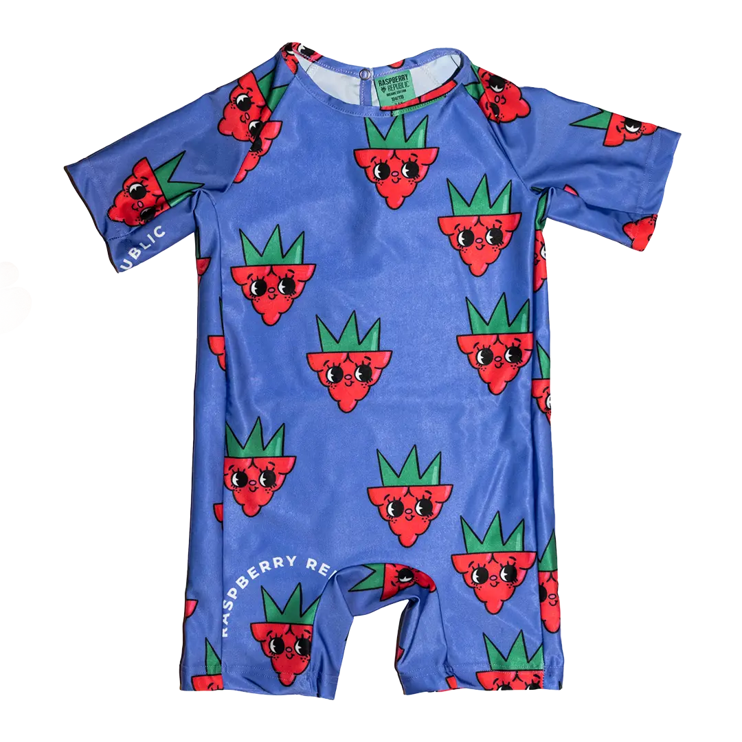 Children's UV Suit - Raspberry Love Purple UV50+