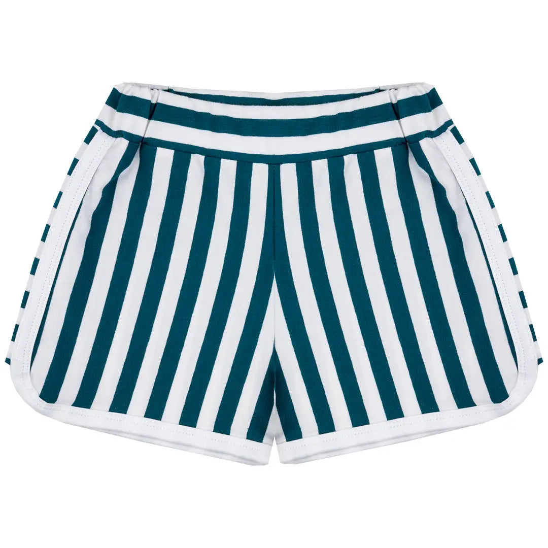Children's shorts - Emerald Stripes