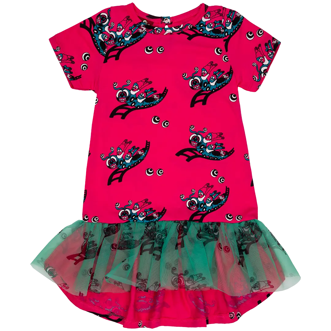 Sukienka dziewczęca - Kolejka Fuchsia