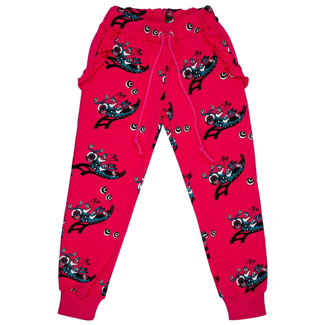 Spodnie Dresowe - Kolejka Fuchsia