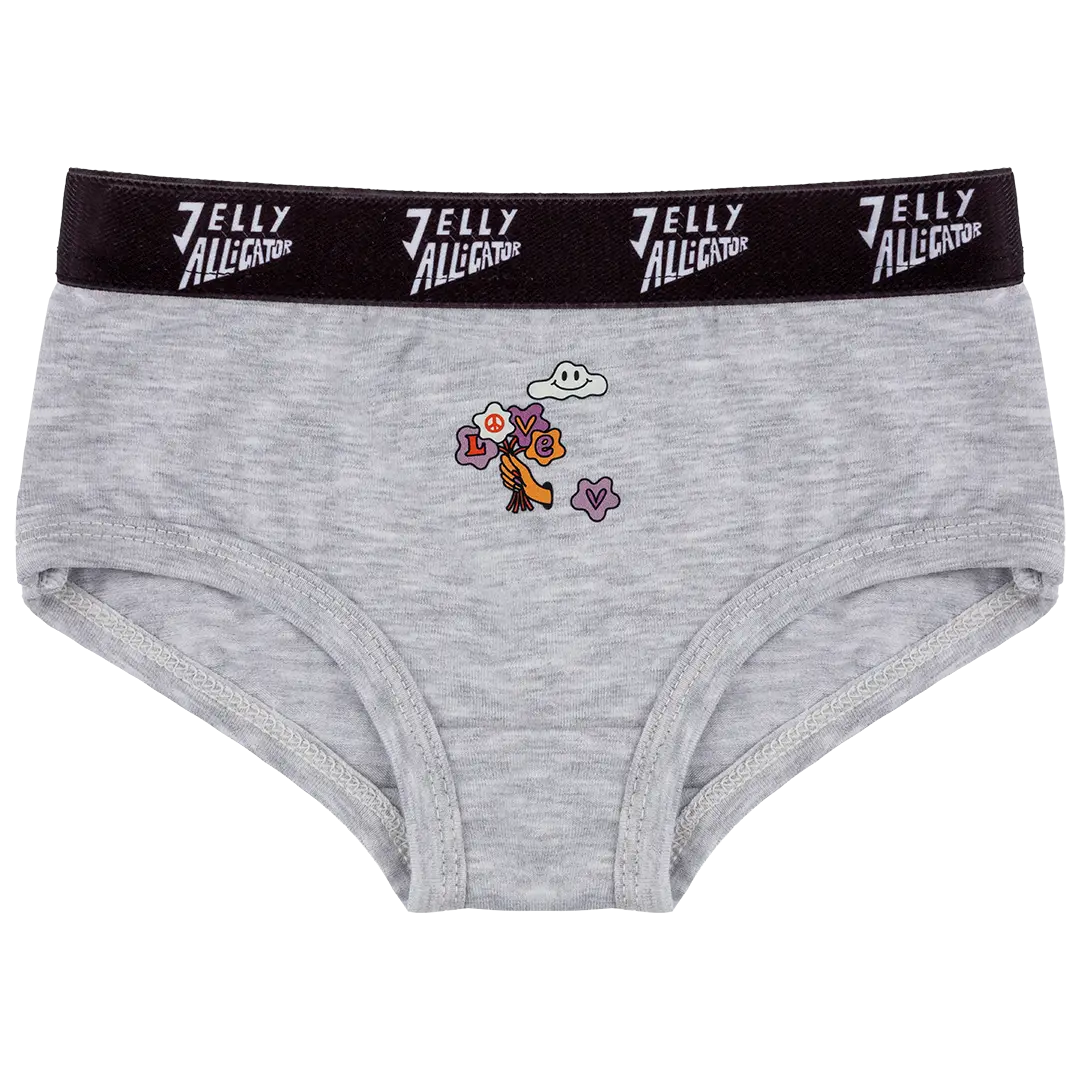 Girls Panties - Jelly Alligator Gray Basic