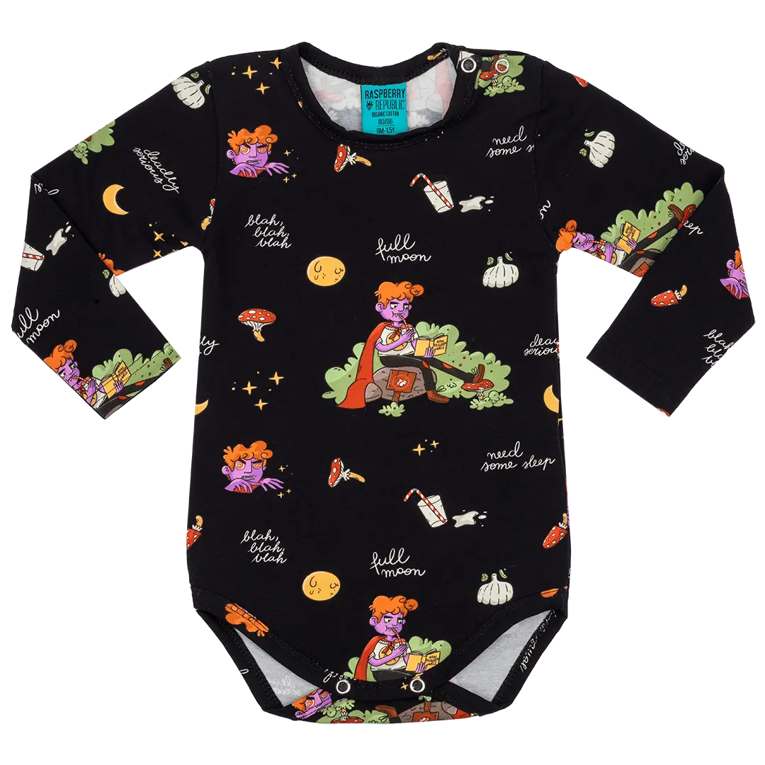 Baby bodysuit with long sleeves - Moonstruck