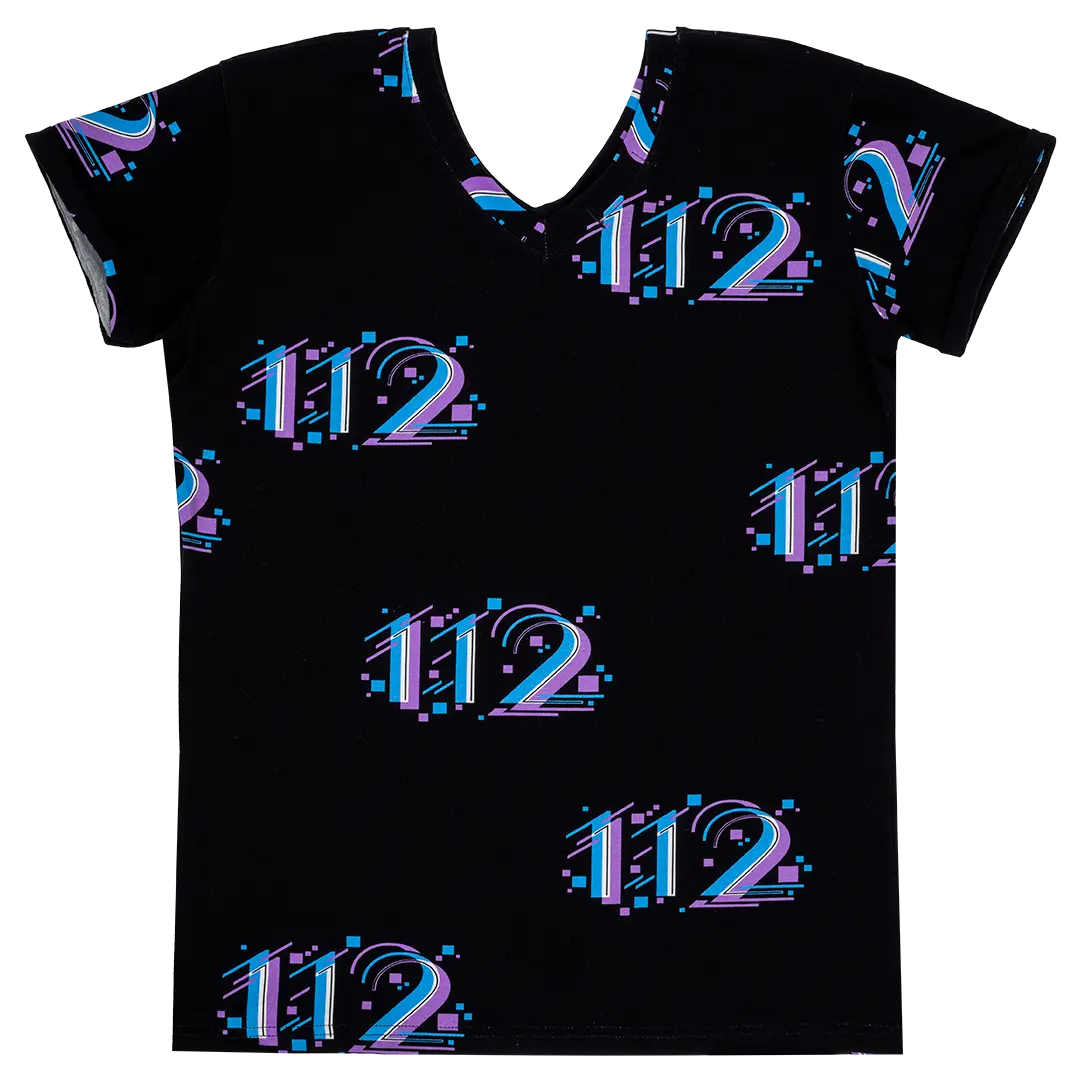 Colorful women's short-sleeved T-shirt - 112