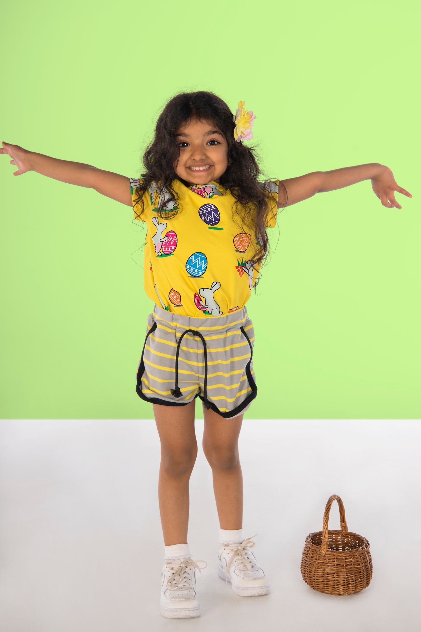 Children's Shorts - Yellow Stripes