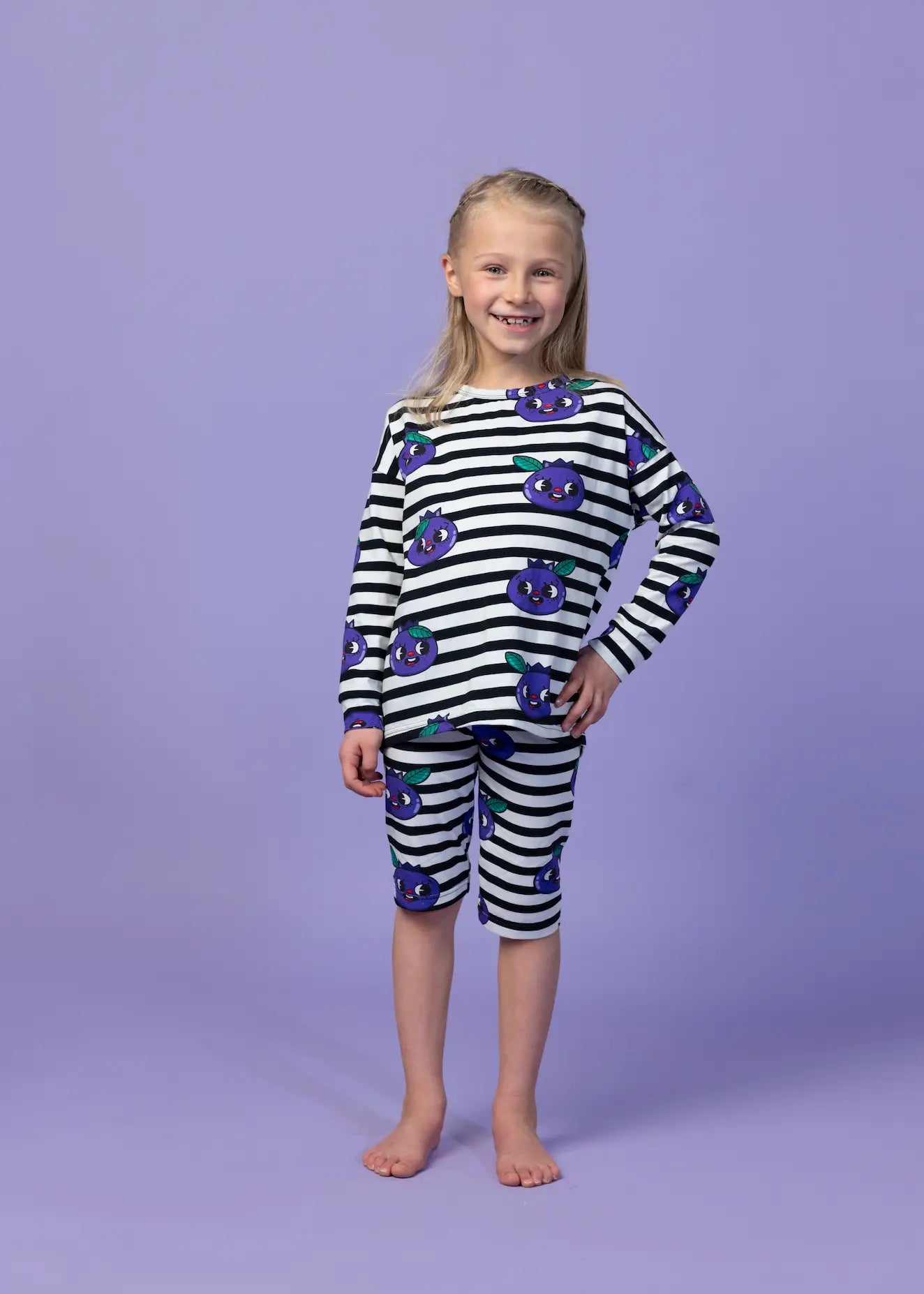 Children's long-sleeved T-shirt - Blueberry Blast