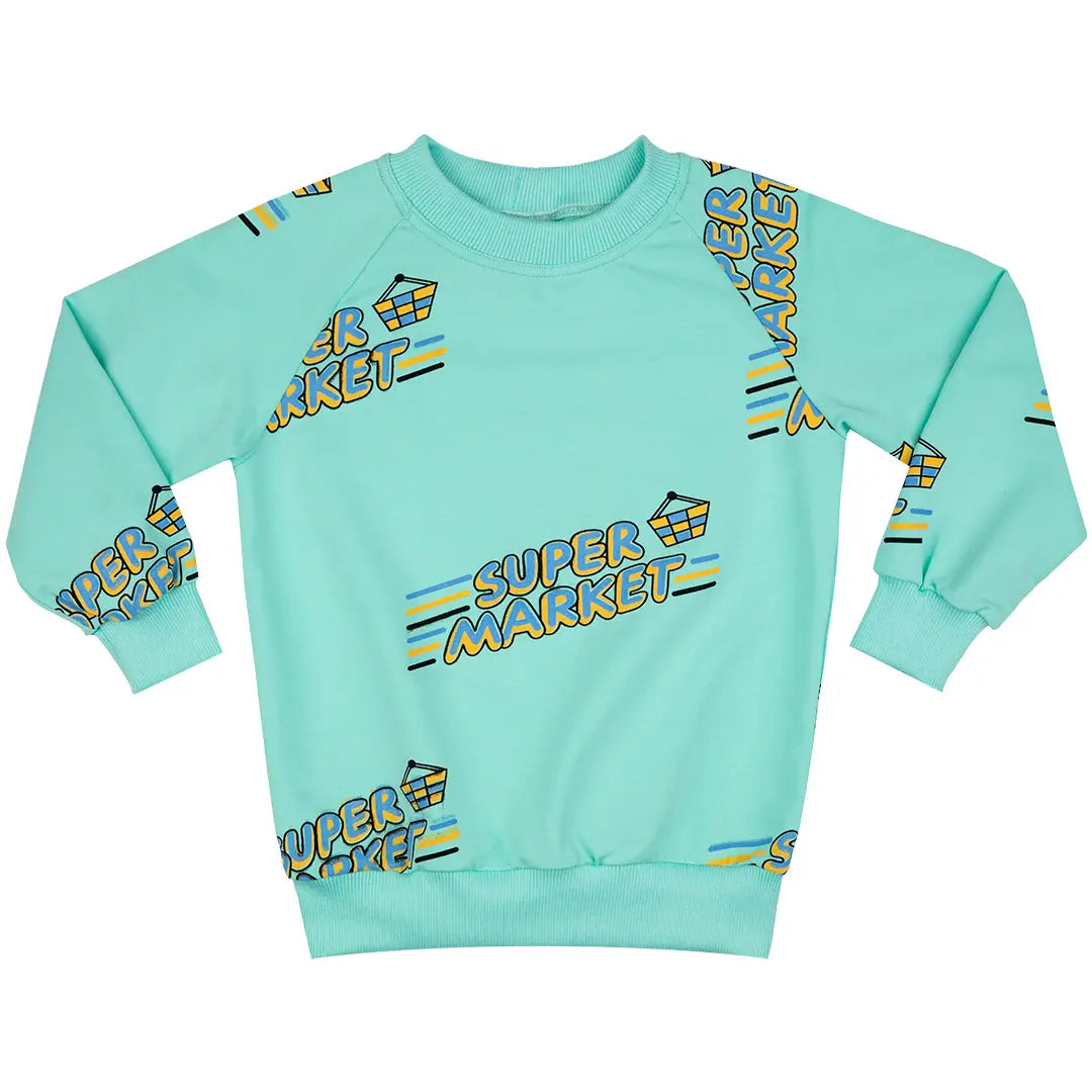 Children's sweatshirt - Supermarket Mint