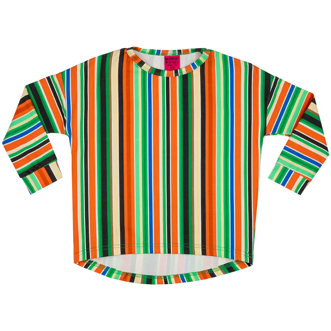 Children's long-sleeved T-shirt - Folk Stripes