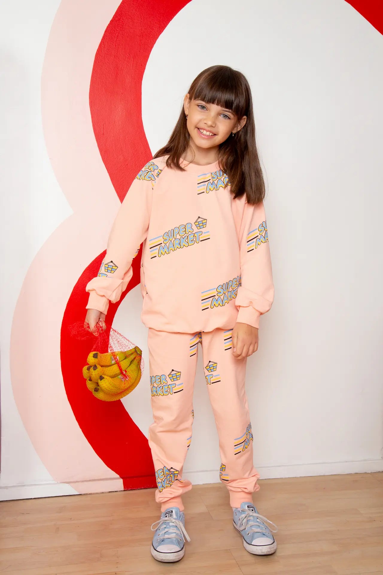 Children's sweatshirt - Supermarket Peach