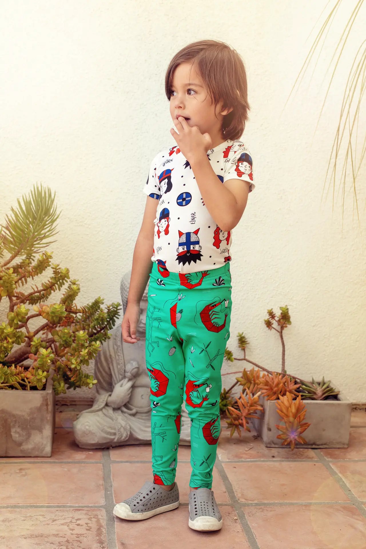 Children's leggings - Shrimp Cocktail