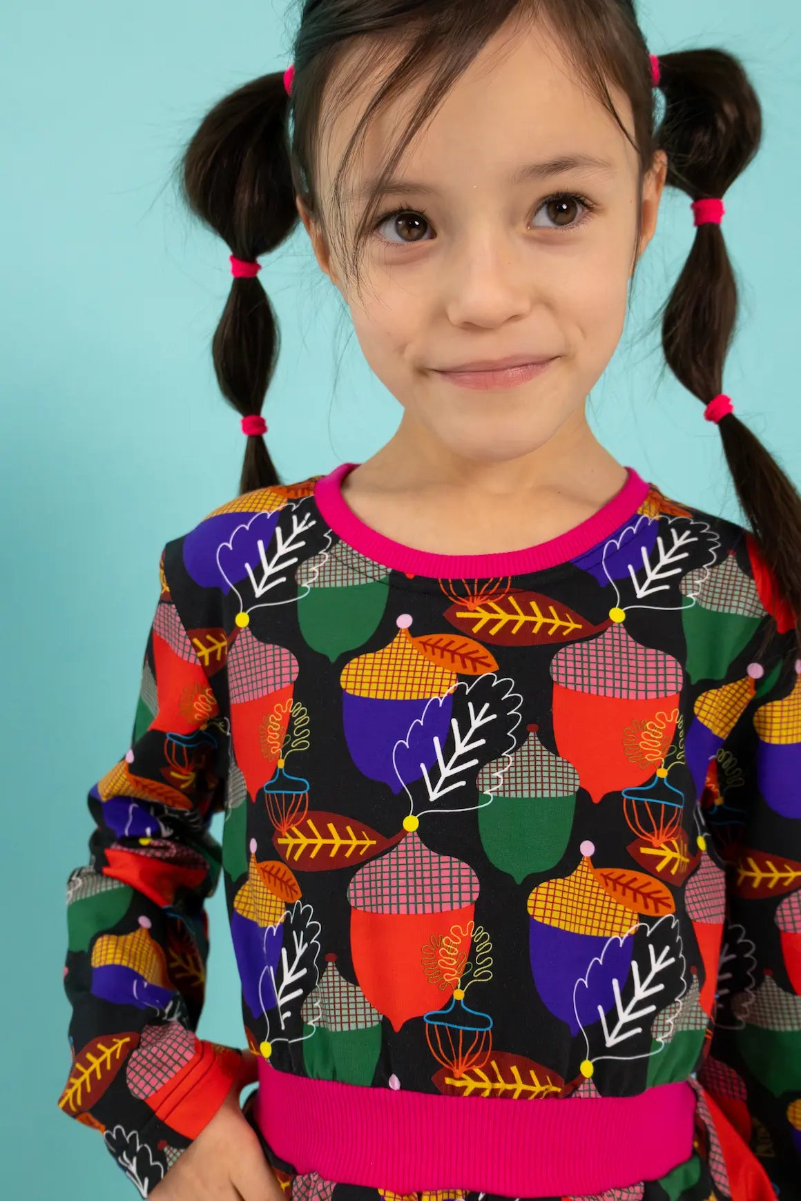 Sukienka dziewczęca - Żołędzie