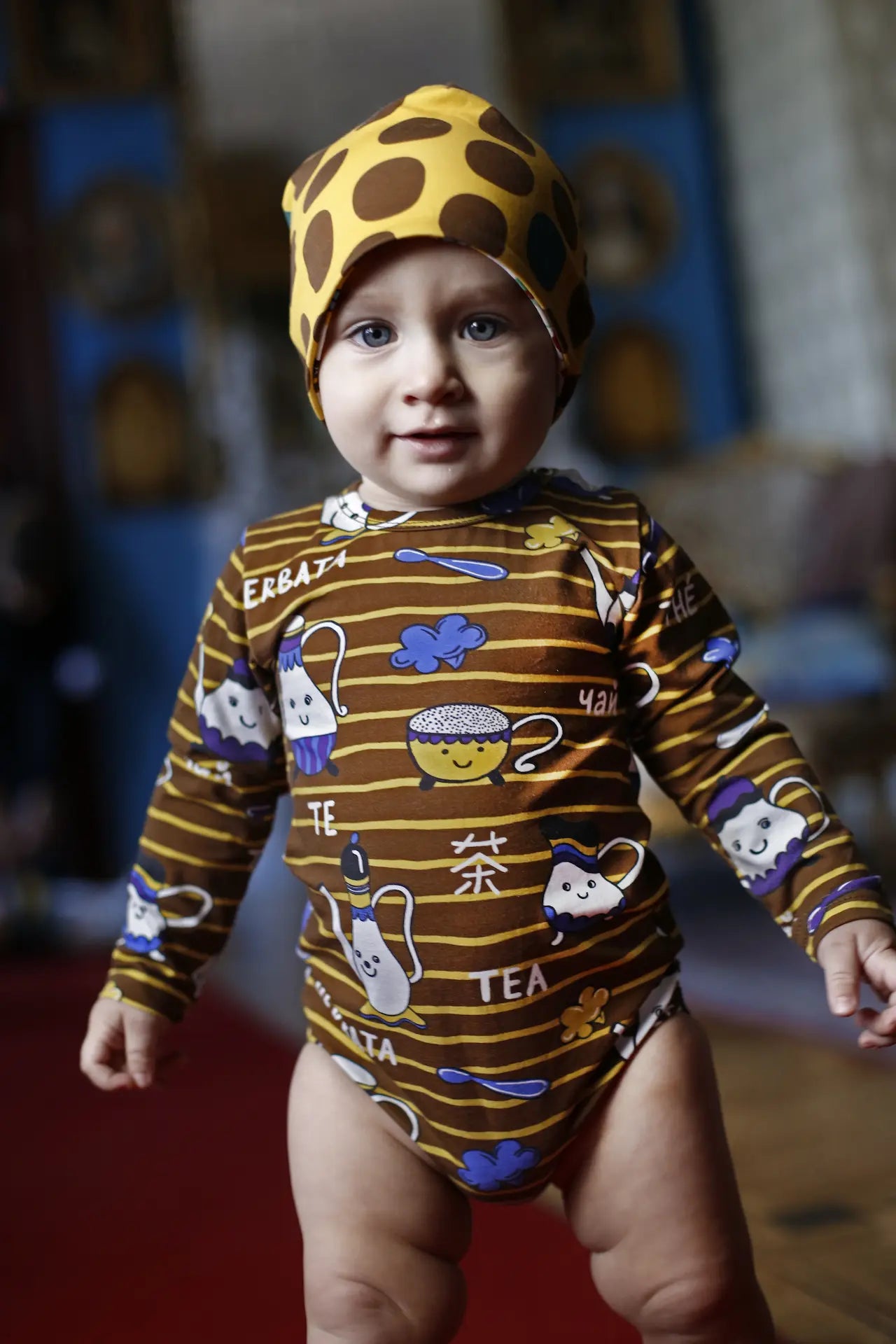Baby bodysuit with long sleeves - Afternoon Tea