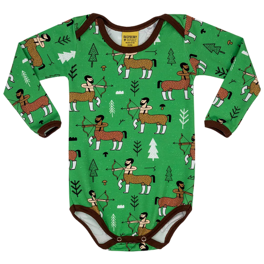 Long Sleeve Baby Bodysuit - Centaur Green