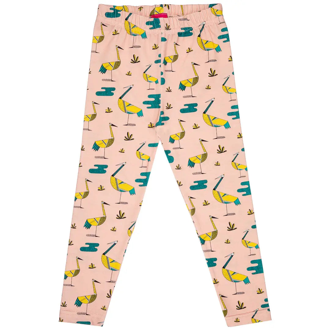 Children's leggings - Cranes