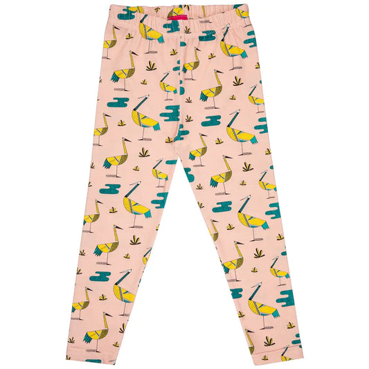 Children's leggings - Cranes