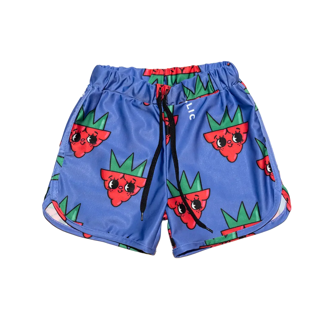 Children's UV swimming shorts - Raspberry Love Purple UV50+