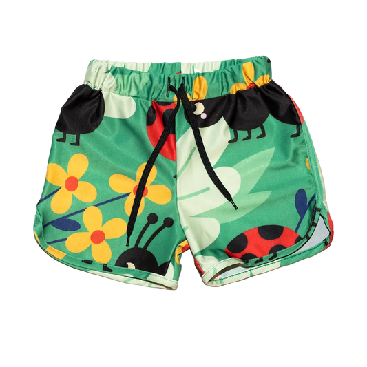 Children's UV swimming shorts - Mrowisko Green UV50+
