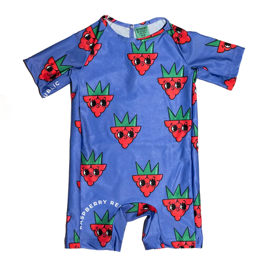 Children's UV Suit - Raspberry Love Purple UV50+
