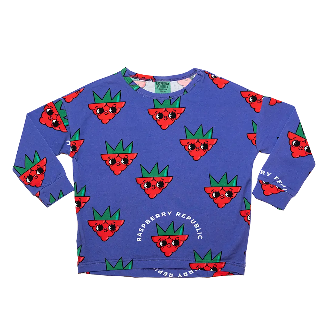 Children's long-sleeved T-shirt - Raspberry Love Purple