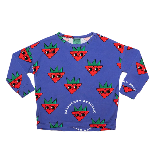Children's long-sleeved T-shirt - Raspberry Love Purple