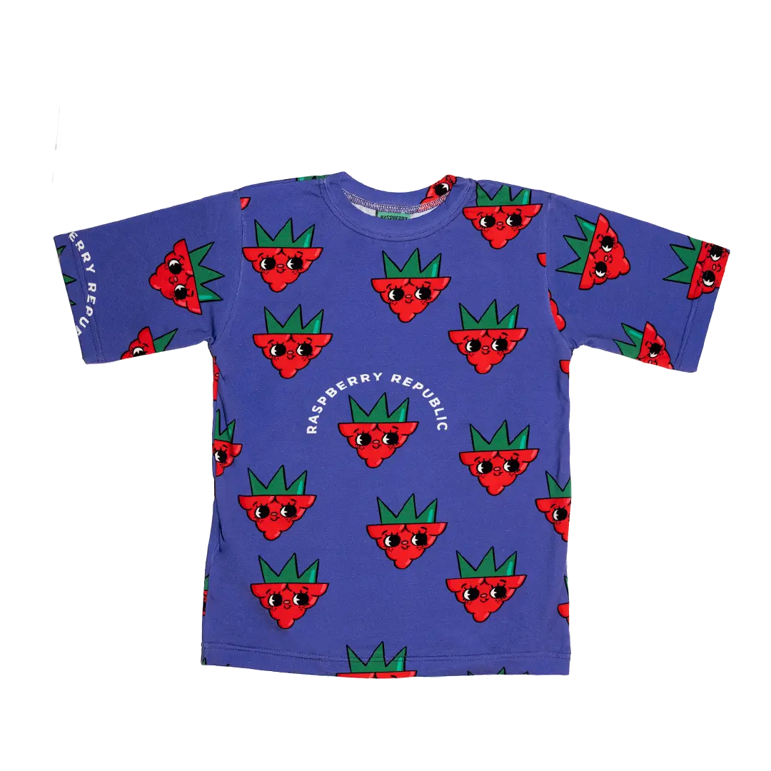 Children's short-sleeved T-shirt - Raspberry Love Purple