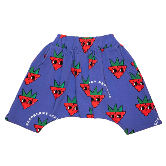 Children's sweatshorts - Raspberry Love Purple