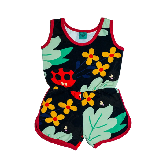 Girls sports rompers - Anthill Black