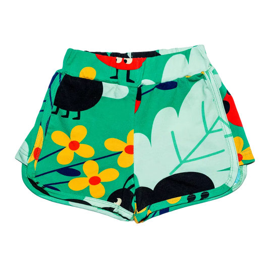 Retro children's shorts - Anthill Green