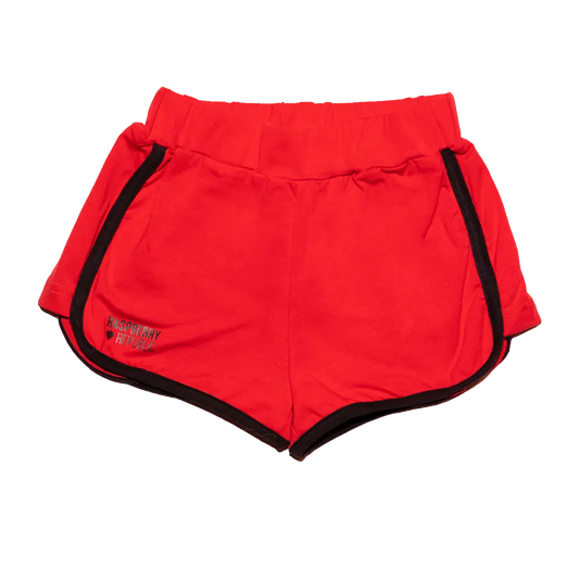 Retro Children's Shorts - Basic Red