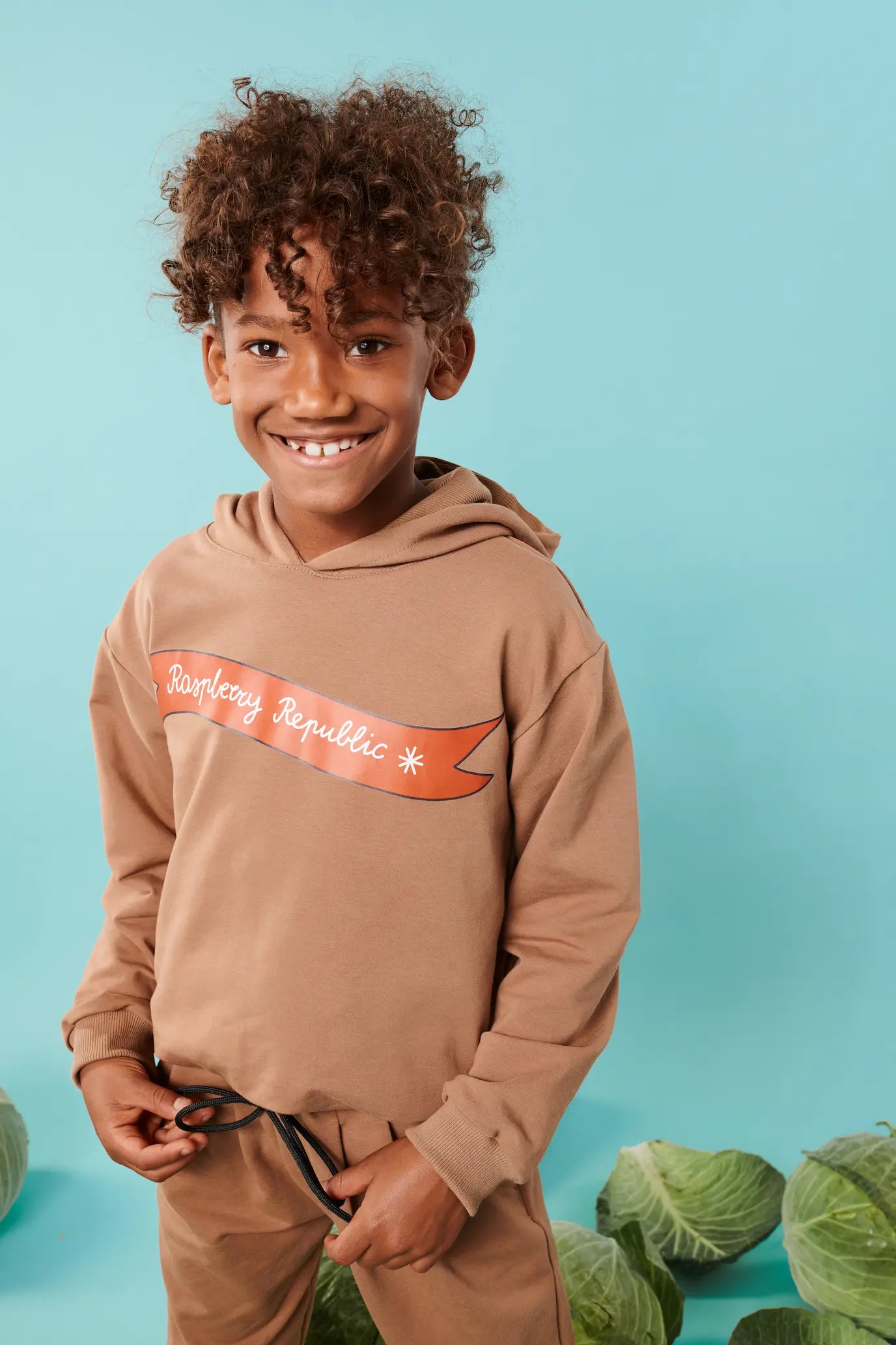 Children's Hoodie - Raspberry Republic Brown