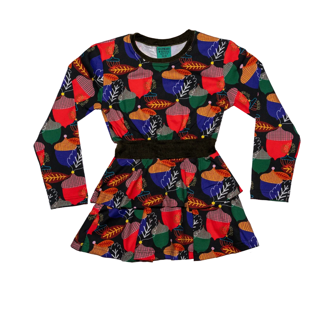 Sukienka dziewczęca - Żołędzie