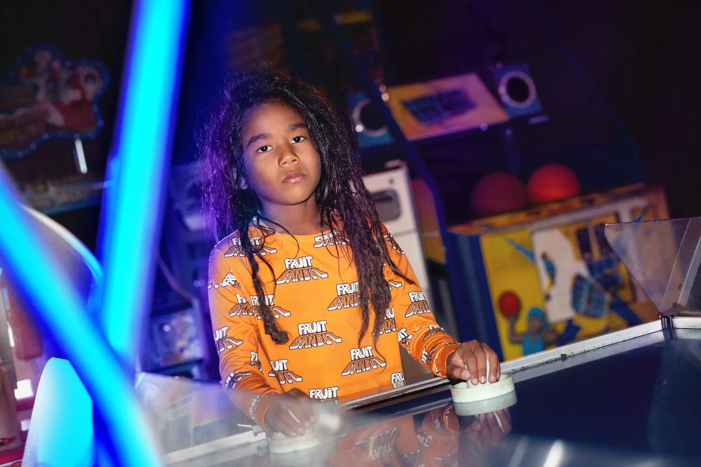 Children's Long Sleeve T-Shirt - Fruit Bandit Orange