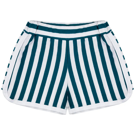 Children's shorts - Emerald Stripes