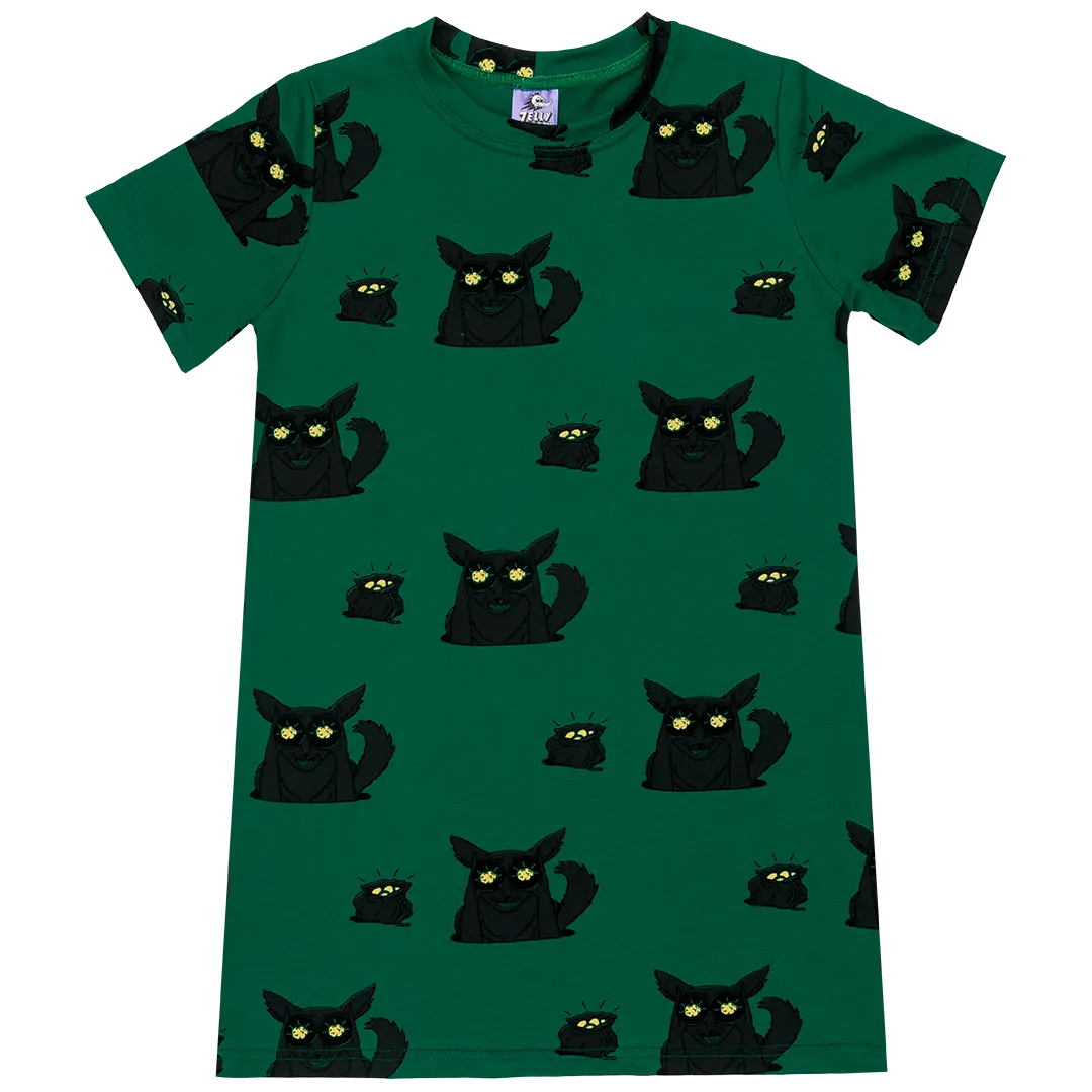 Sukienka dziewczęca t-shirt - Złoto Głupców