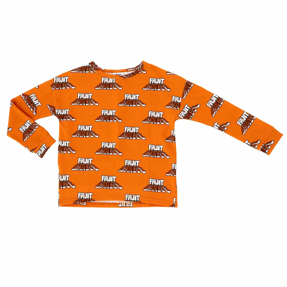 Children's Long Sleeve T-Shirt - Fruit Bandit Orange