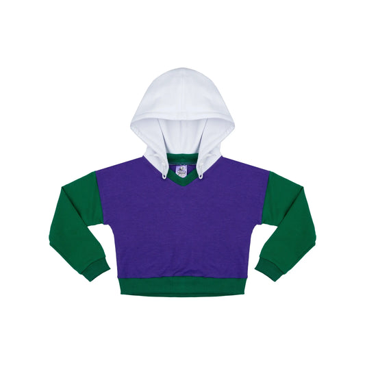 Bluza Dziecięca z kapturem - Aligatorek Fioletowy