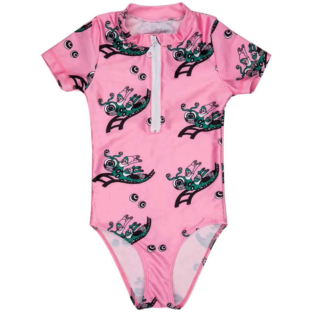 Dziewczęcy kostium kąpielowy UV50+ - Kolejka