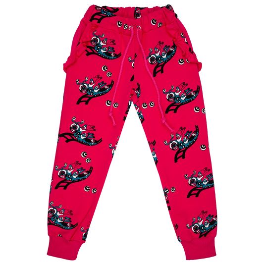 Spodnie Dresowe - Kolejka Fuchsia