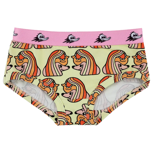 Colorful Women's Panties - Jelly Alligator Best Friends Lemon