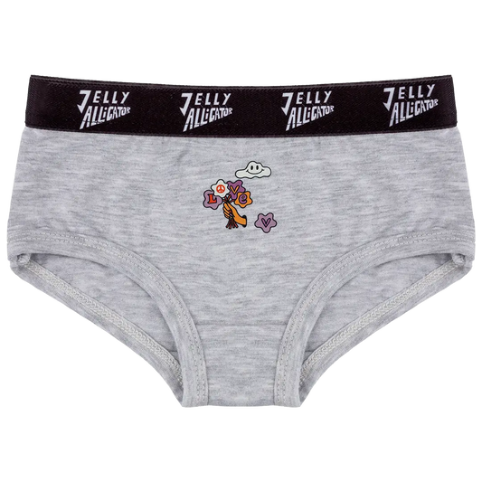 Colorful women's panties - Jelly Alligator Gray Basic