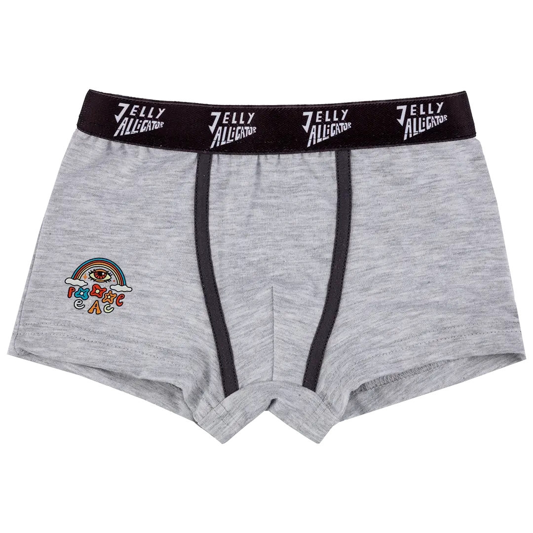 Men's Boxer Shorts - Jelly Alligator Basic Gray
