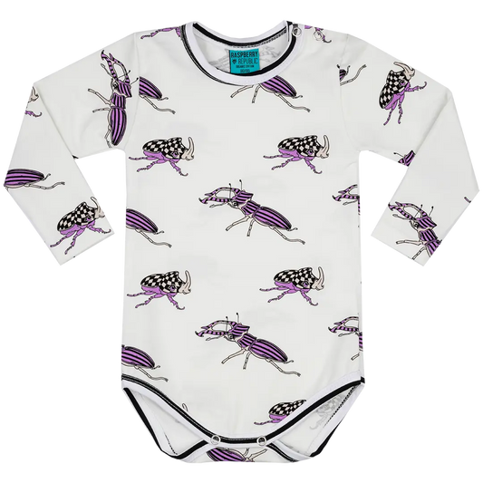 Baby bodysuit with long sleeves - Beetle Bug