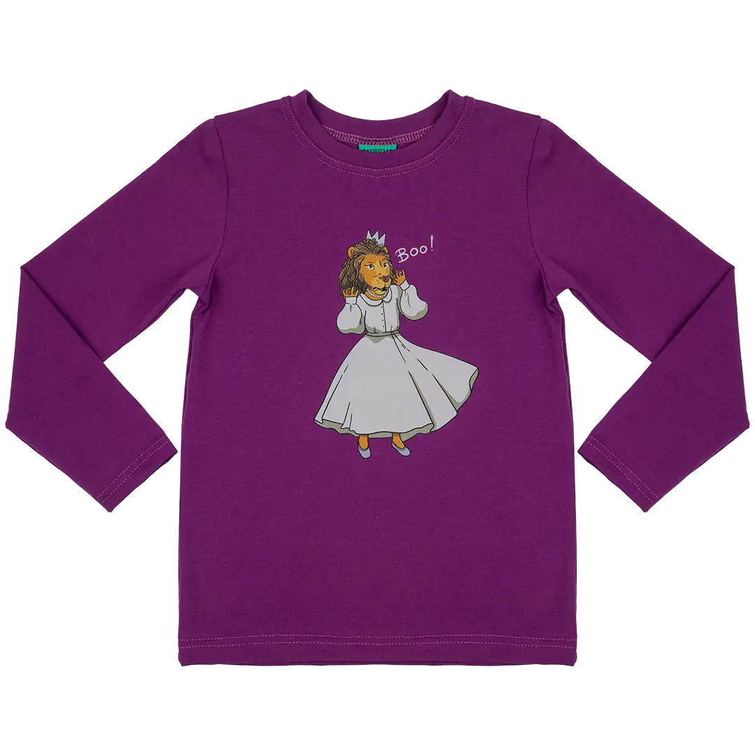 Children's Long Sleeve T-Shirt - Queen of Lions Purple