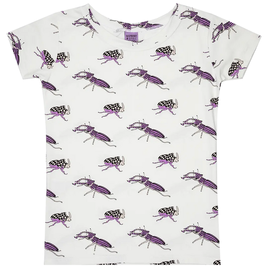 Colorful women's short-sleeved T-shirt - Beetle Bug