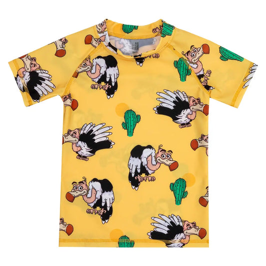 Children's UV50+ swim top - Desert Vulture