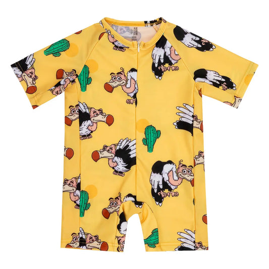 Children's Unisex UV50+ Coverall Swimsuit - Desert Vulture